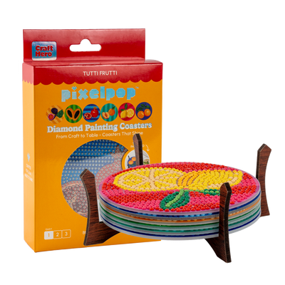 PixelPop™ Diamond Art Acrylic Coaster Kit — Tiles of Grenada