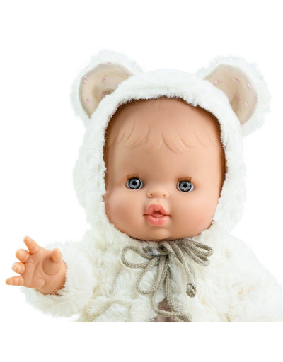 Gordis Doll Clothing - Dress & Fur Bear Hooded Jacket