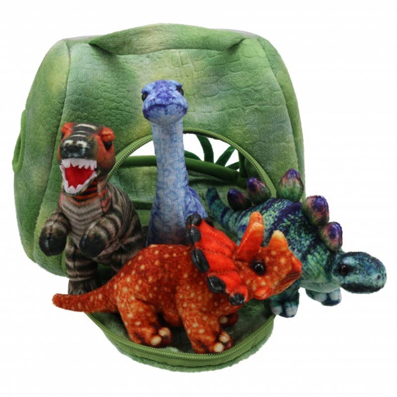 Hide-Away Hand Puppets: Dinosaur House