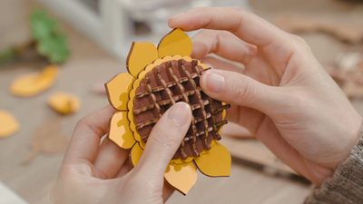 3D Wooden Flower Puzzles: Sunflower