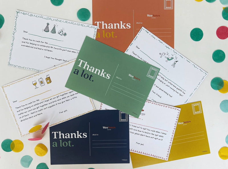Fill In the Blank Thank You Card Set - Moms and Dads Joke