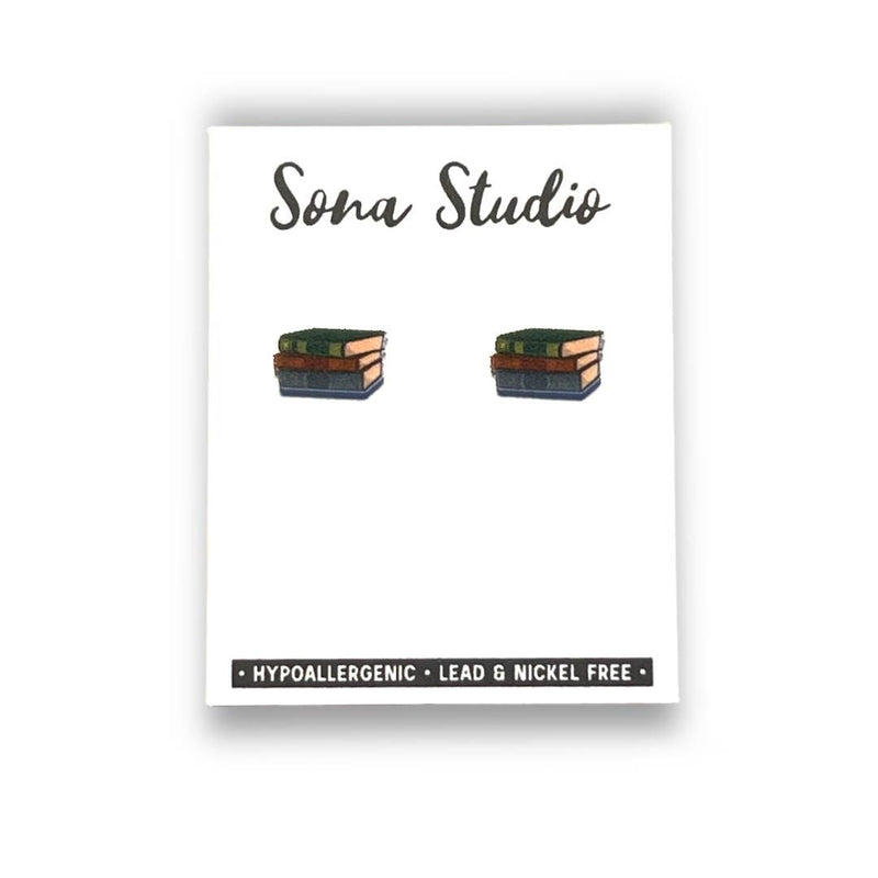 Book Earrings