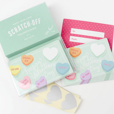 Scratch-Off Valentine Cards - Sweethearts