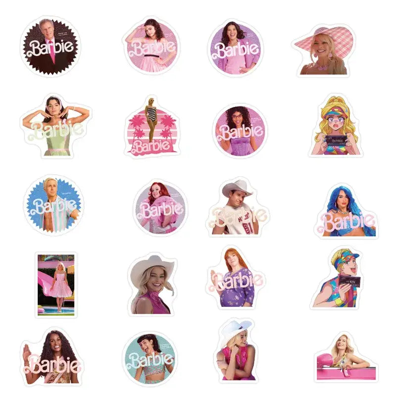 Barbie the Movie Assortment of Waterproof Stickers – Flying Pig Toys barbie-the-movie-assortment-of-waterproof-stickers-flying-pig-toys
