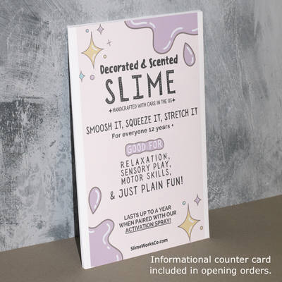 SlimeWorks Purple 'Happy Bday!'  Slime – Scented Sensory Toy