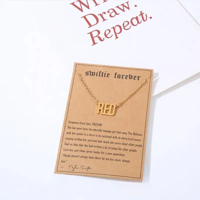 Taylor Swift Swiftie Pendant Necklace by Eras Necklace: All Too Well