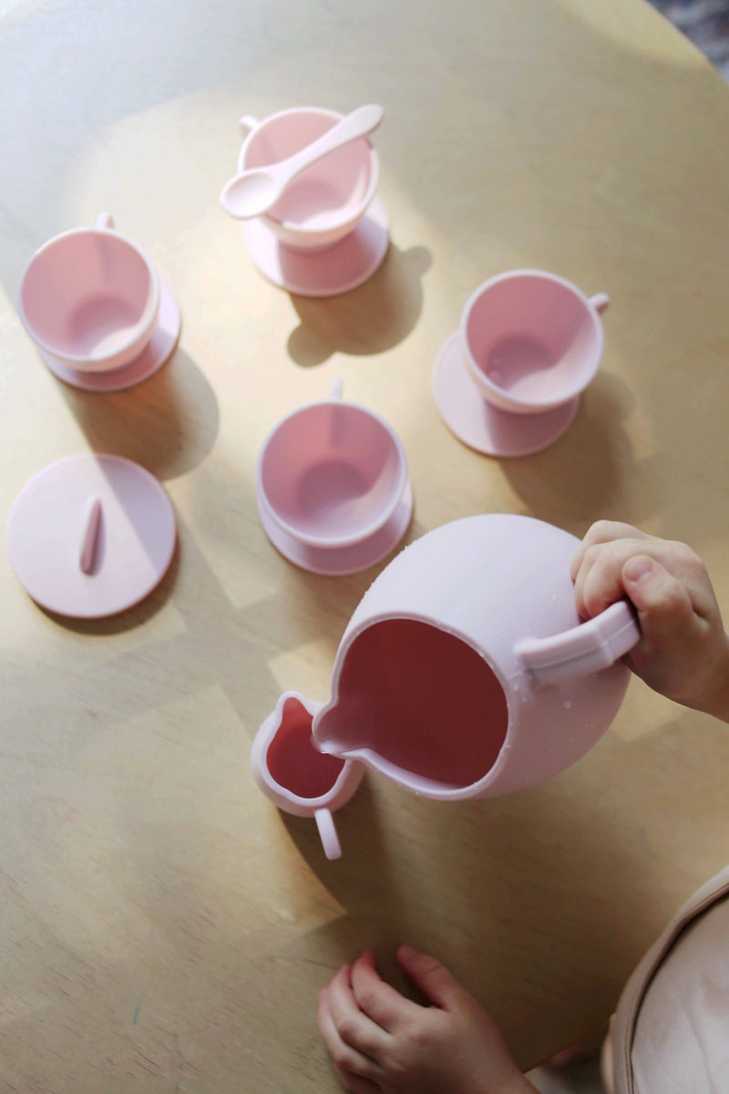 Primrose Pink Silicone Tea Play Set