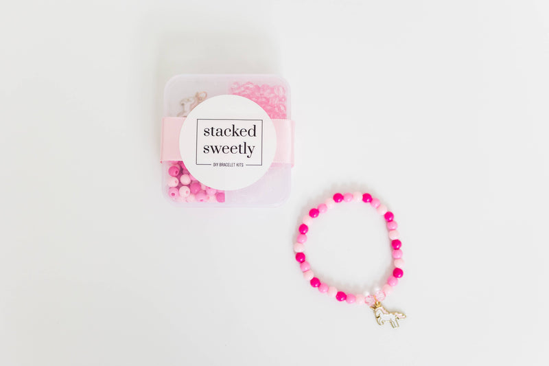 Mini Unicorn Dreams DIY Bracelet Craft Kit, Birthday Favor