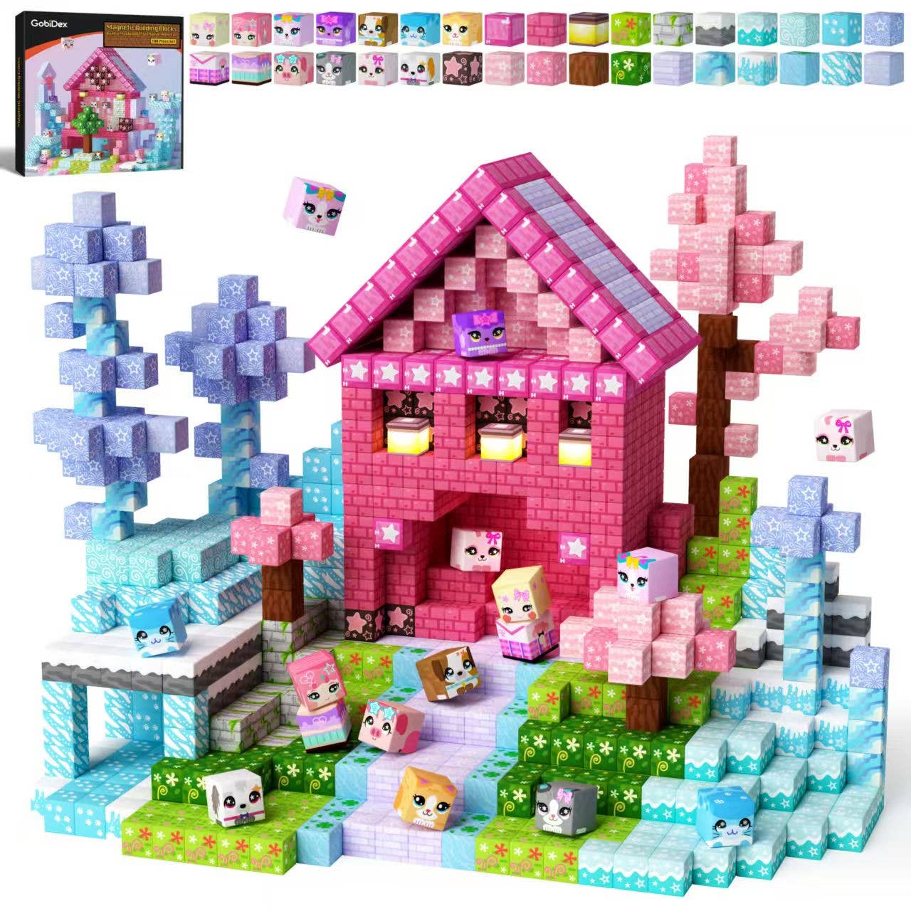 Elf Theme Magnetic Building Blocks - 200 pcs (2cm) – Flying Pig Toys