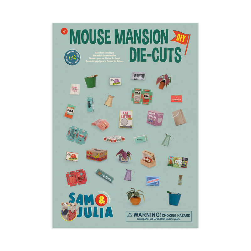 Sam & Julia The Mouse Mansion Die-Cut Prints DIY