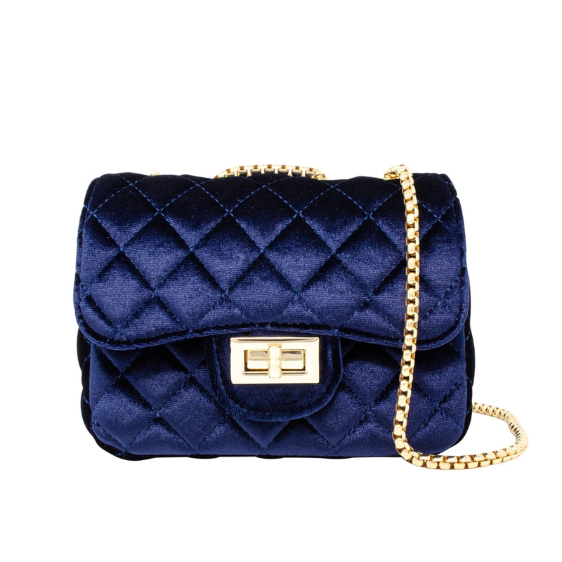Large Classic Velvet Quilted Bag