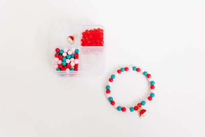 Christmas Craft, DIY Bracelet Kit Santa, Stocking Stuffer