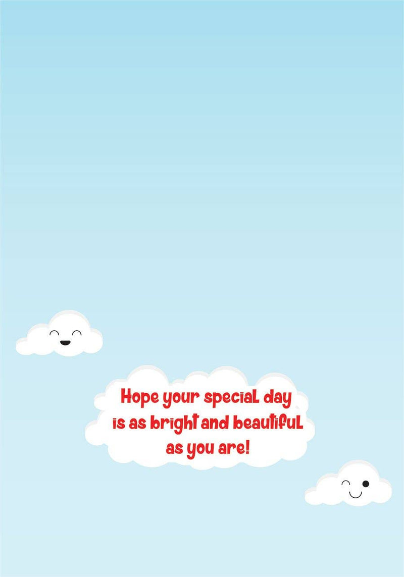 Googly Eye Rainbow Glitter Card
