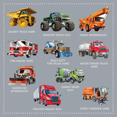 My Sticker Paintings: Trucks - 10 Massive Machines