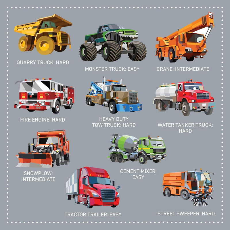 My Sticker Paintings: Trucks - 10 Massive Machines