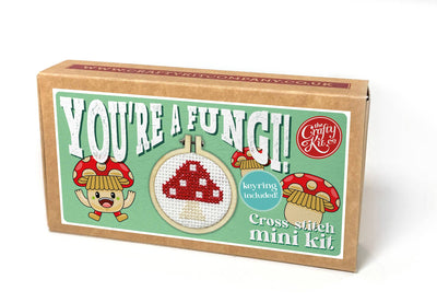 'You're a Fungi!' Mini Matchbox Cross Stitch Kit