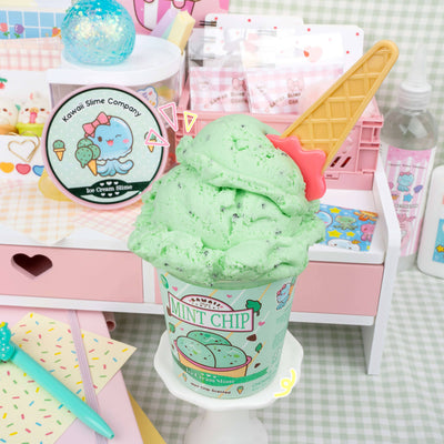 Mint Chip Scented Ice Cream Pint Slime (5pcs/case)