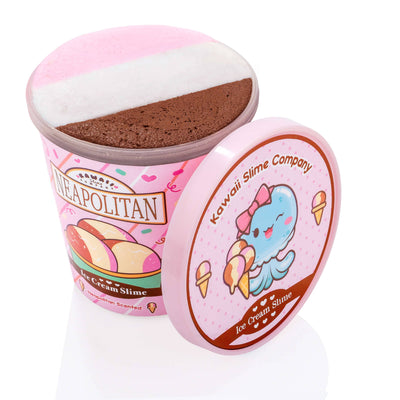 Neapolitan Scented Ice Cream Pint Slime (5pcs/case)