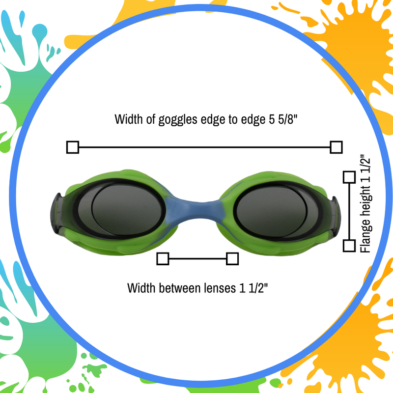 Green Explorerz Swim Goggles for Kids