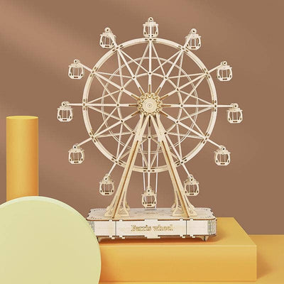 DIY 3D Wooden Puzzle Music Box: Ferris Wheel