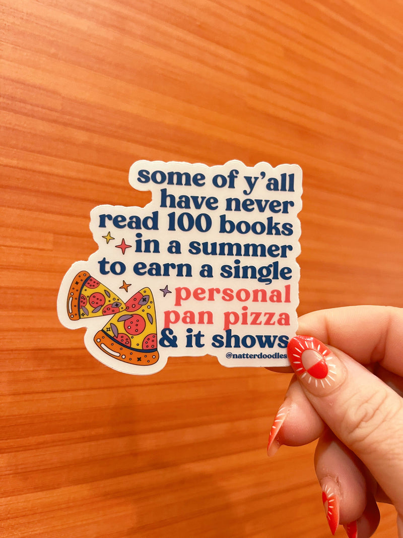 Personal Pizza Pan Waterproof Sticker - Gone Viral 3X!