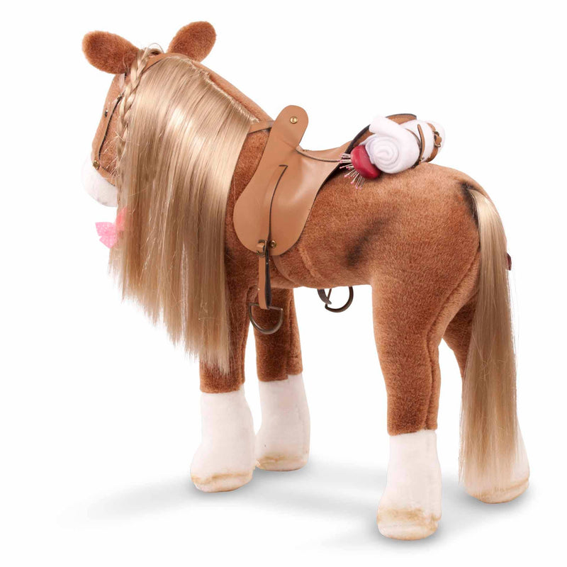 Gotz Big Plush Combing Horse with Saddle and Bridle dolls