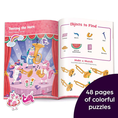 Unicorn Hidden Pictures Puffy Sticker Playscenes