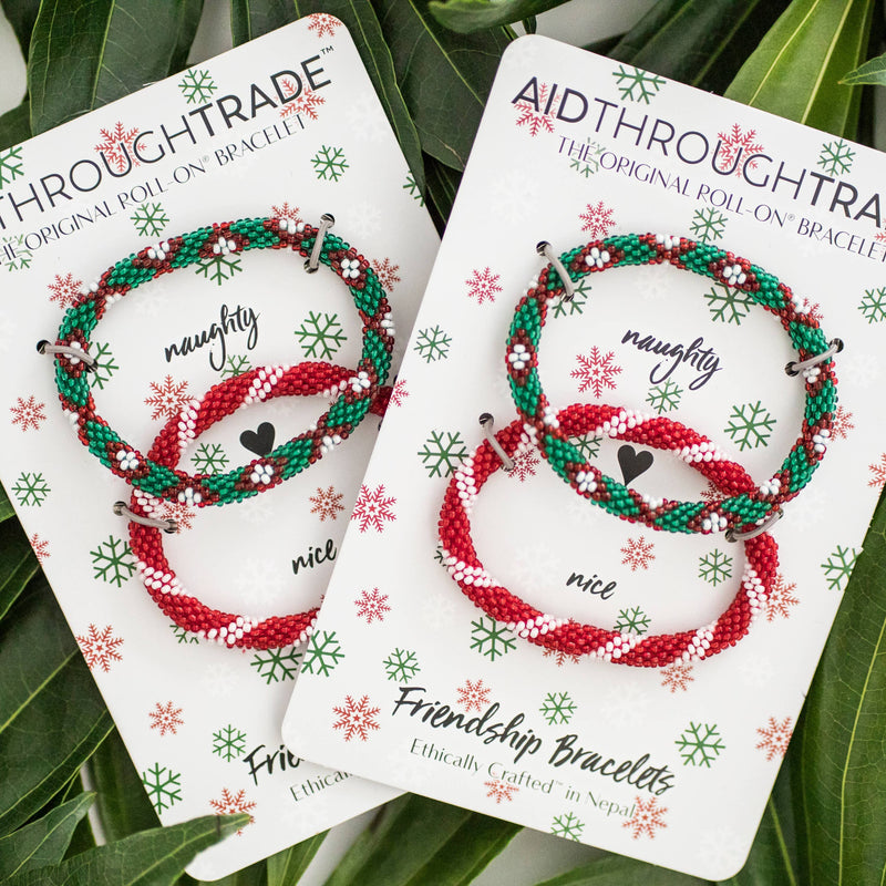 Mistletoe (Christmas) Roll-On® Friendship Bracelets