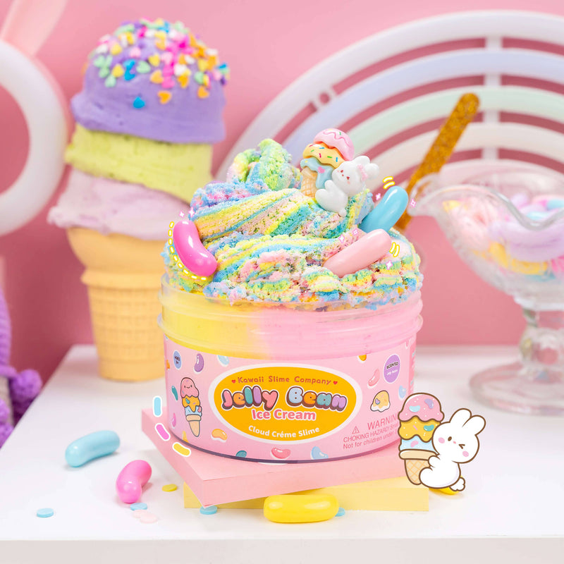 Jelly Bean Ice Cream Cloud Creme Slime