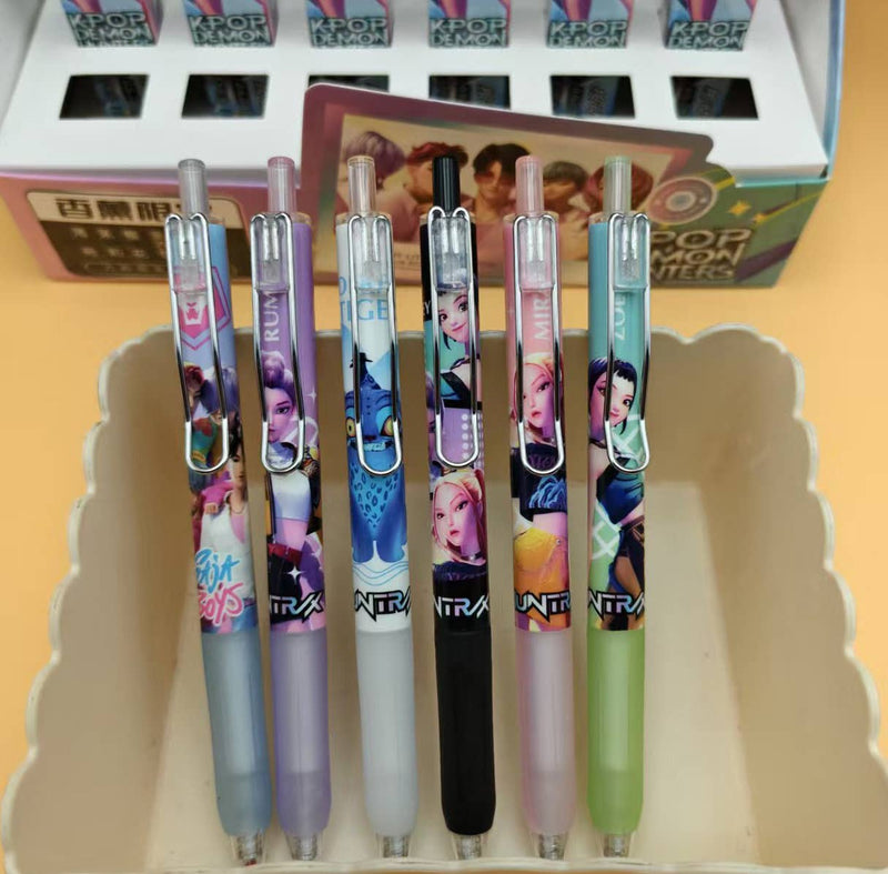 KPOP demon hunters black gel pen blind box