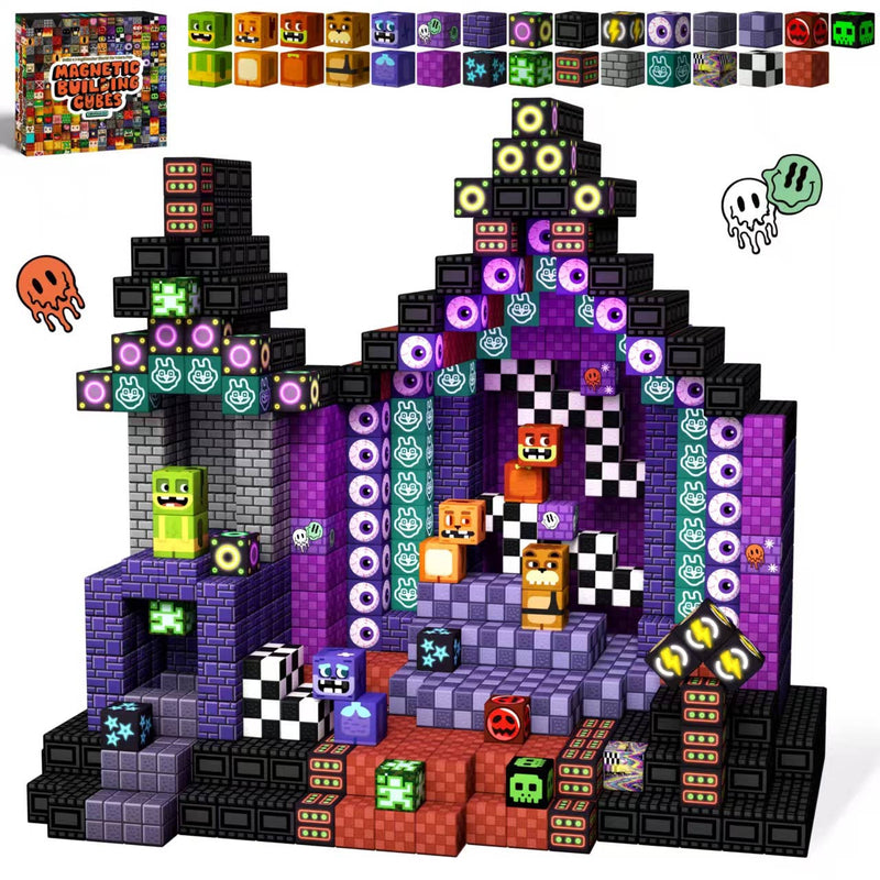 Midnight Madness Magnetic Building Blocks - 200 Piece (2cm)