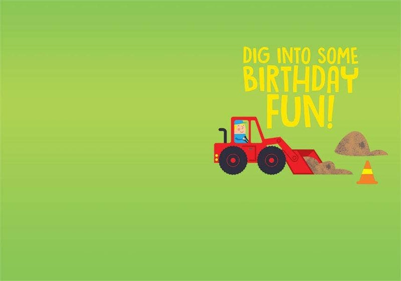 Construction Equipment Foil Card