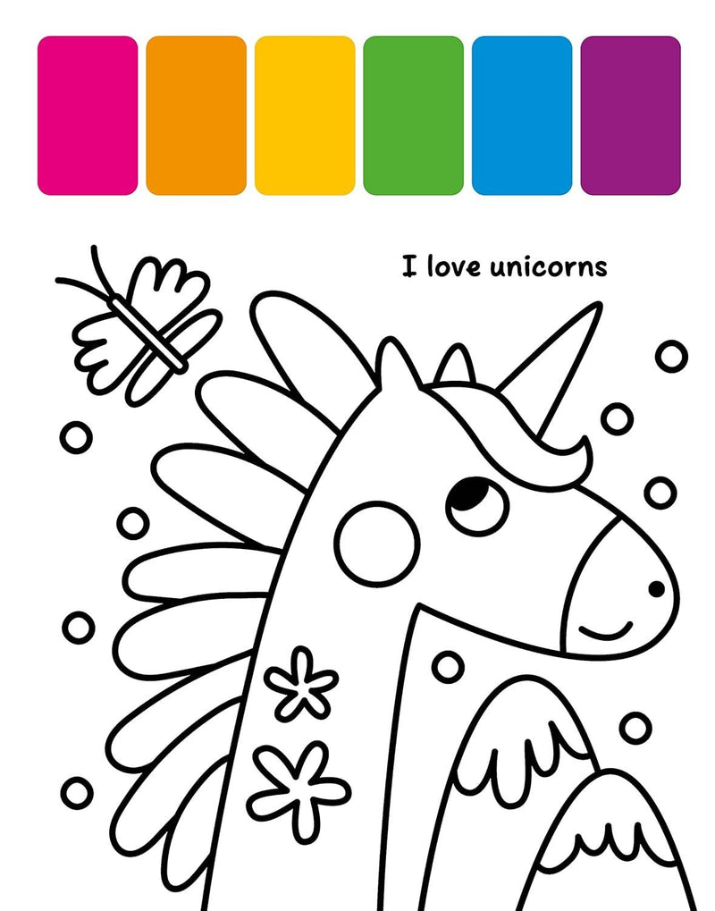 My First Painting Book: Magical Unicorns