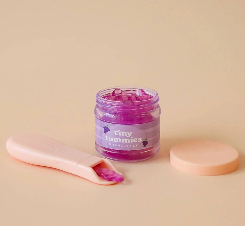 Tiny Tummies - Grape jelly food - Jar and spoon - Tiny Harlow
