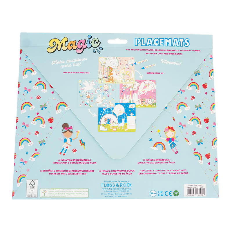Magic Water Placemats - Rainbow Fairy