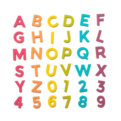 2" 36pc Rainbow Pop Magnetic Letters
