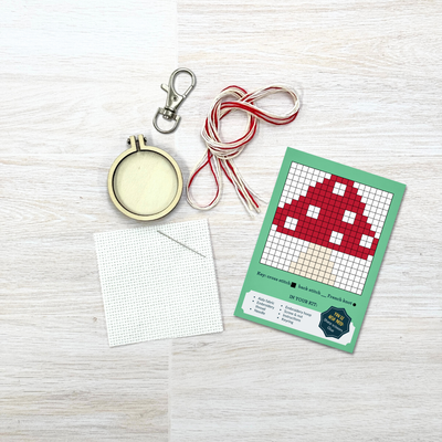 'You're a Fungi!' Mini Matchbox Cross Stitch Kit
