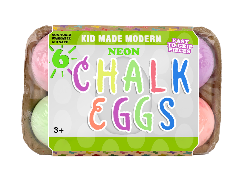 Neon Chalk Eggs - 6 pack