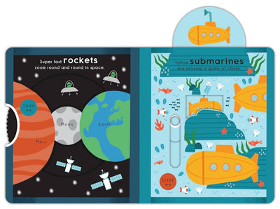 Noisy Vehicle Garage-Sturdy Interactive Board Book for Kids