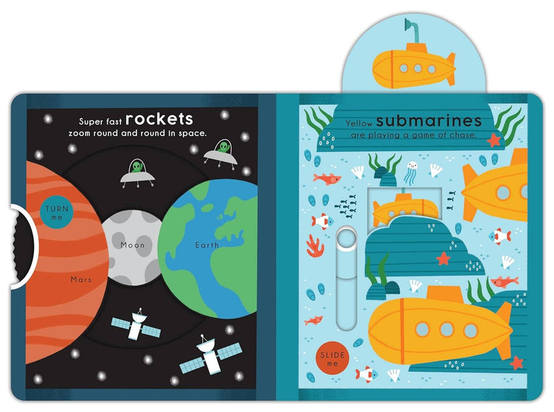 Noisy Vehicle Garage-Sturdy Interactive Board Book for Kids