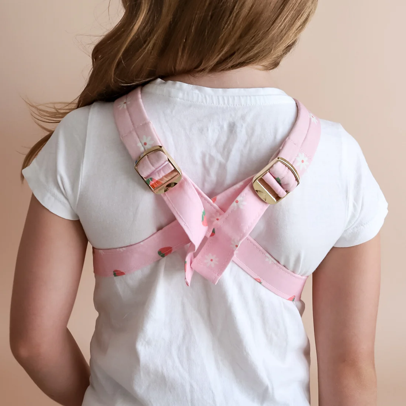 Doll Carrier - Pink gigham - Tiny Harlow