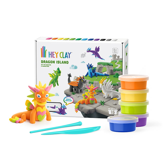 Hey Clay Dragon Island – Flying Pig Toys