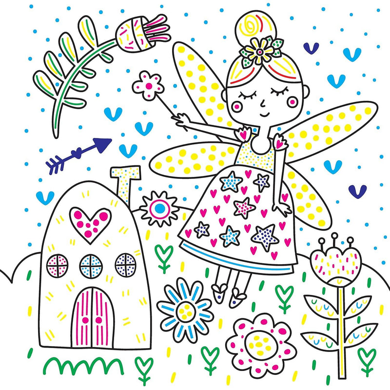 Easy and Fun Paint Magic with Water: Fairies and Friends