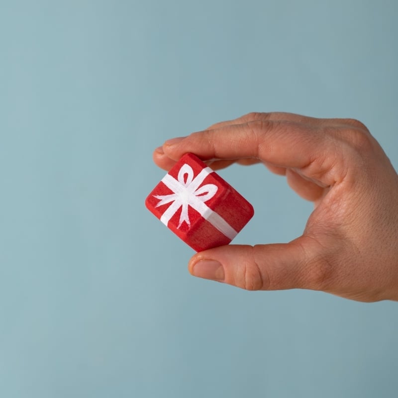 Festive Gift Celebration Ring Ornament