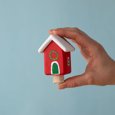 Festive House Celebration Ring Ornament