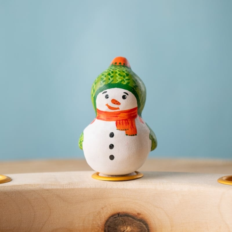 Festive Snowman Celebration Ring Ornament