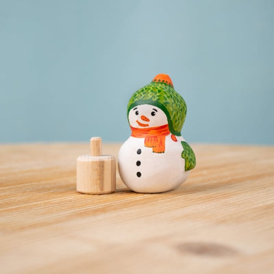Festive Snowman Celebration Ring Ornament