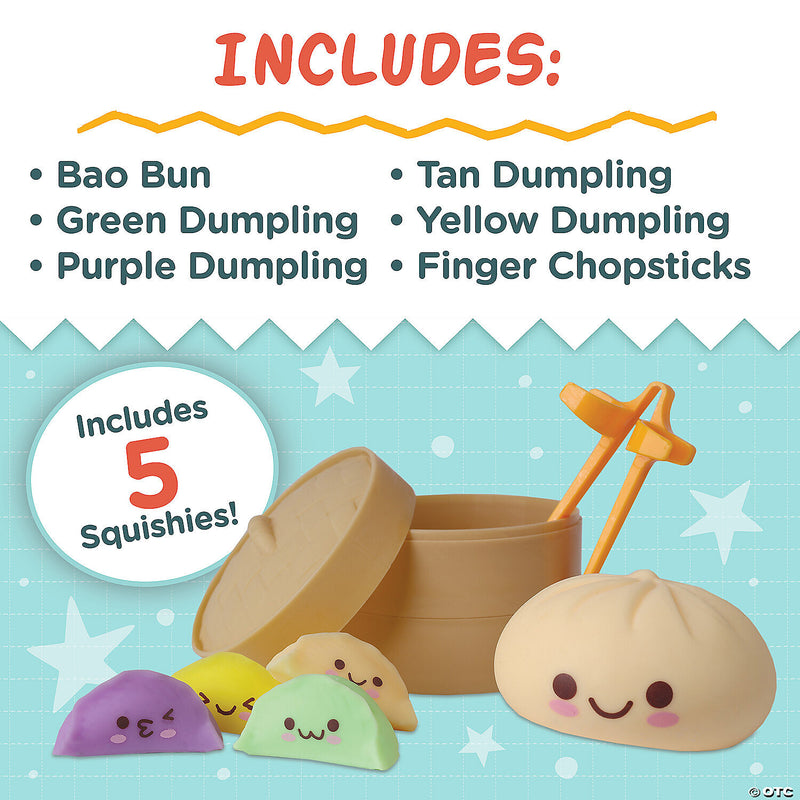 Foodie Fidgets Squishy Bao Bun and Dumplings
