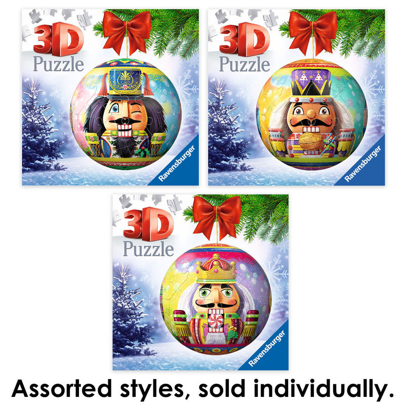 Nutcracker 3D Christmas Ornament - 3D Puzzle Ball by Ravensburger