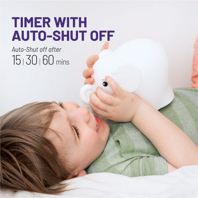 LumiPets® Eggbert the Elephant- Children's Touch Night Light